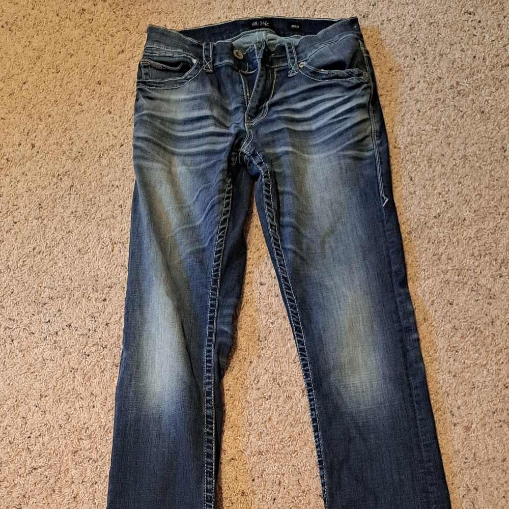 Reselling Men's barley used Buckle Black bootleg 29R